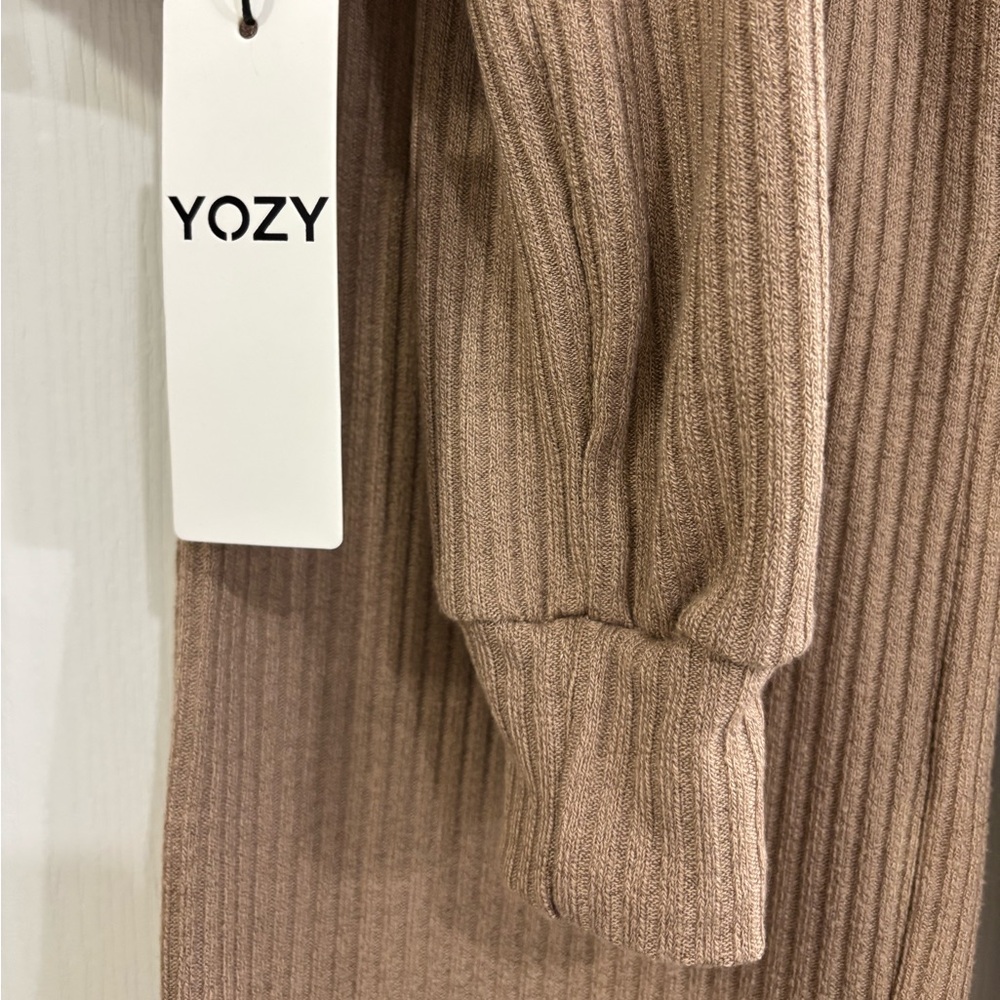 Brown Ribbed Coordinating Pant Set, NWT - Picture 5 of 8